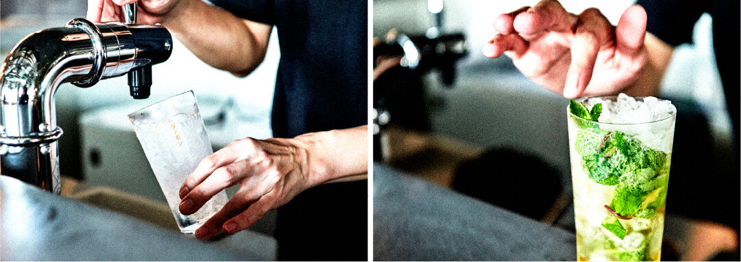 飲み方(酒食堂虎ノ門蒸留所)